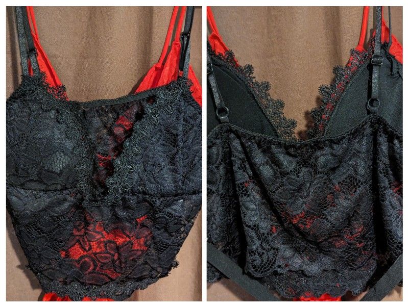 Halter Fitted Multi' Sz' 12-14,  Or New' Bralet, & Camisole 