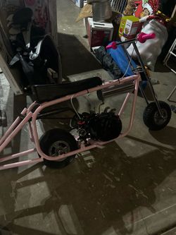 pink built minibike