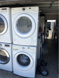 Whirlpool duet stackable washer and gas dryer