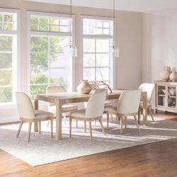 Solano Weathered Mango 7-piece Extension Table Dining Set