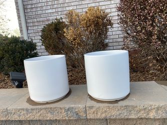 Ceramic planter Pots PEACH & PEBBLE GREAT CONDITION 