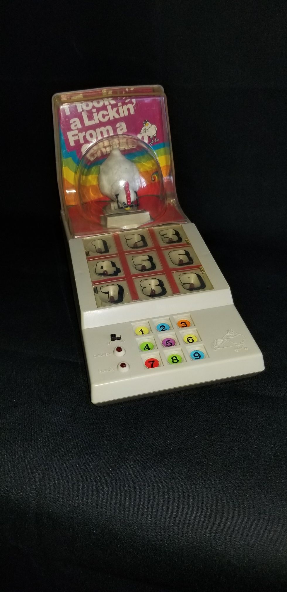 "I Took a Lickin' from a Chicken" 1980s electronic game from LJN.