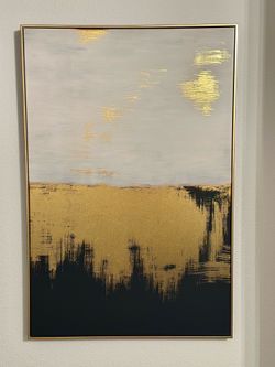 Modern Abstract Canvas Wall Art - Perfect Condition!