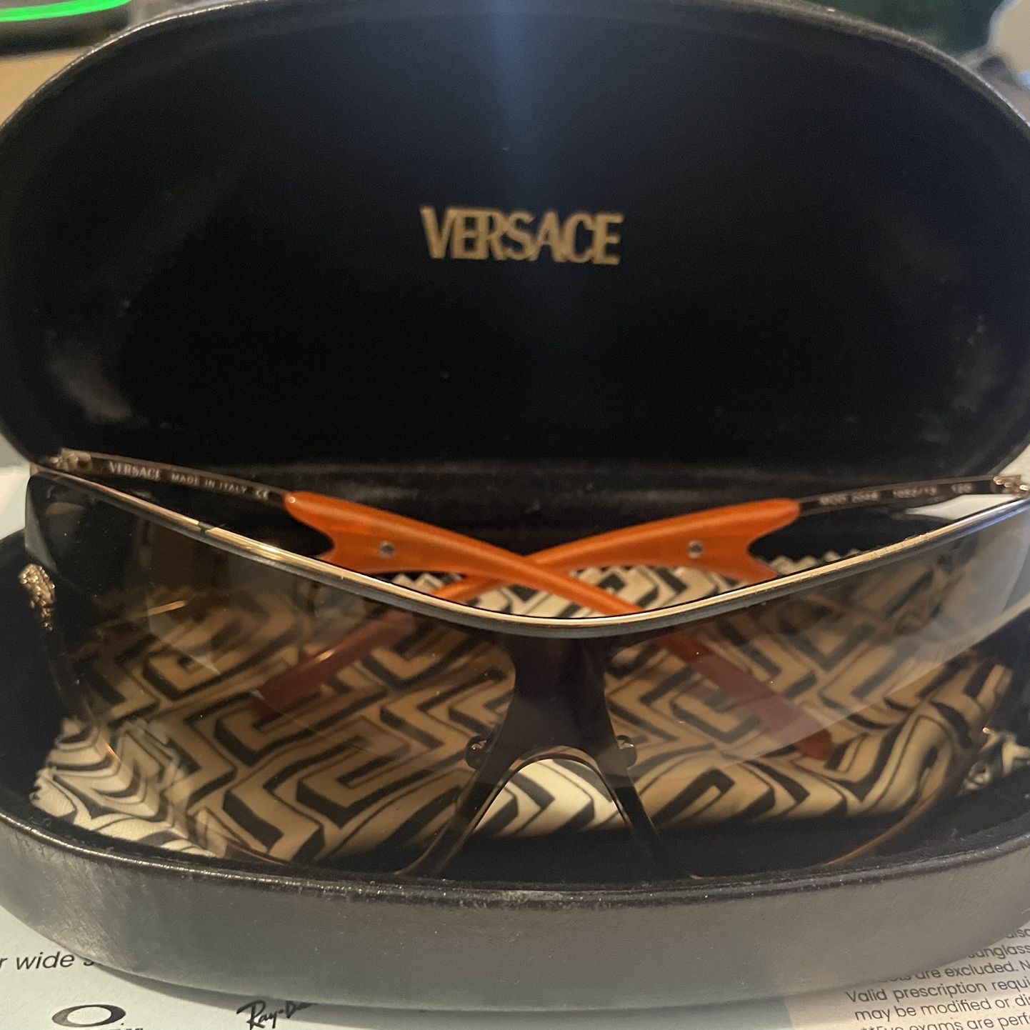 Versace sunglasses Mod 2048 1052/13 VERSACE Mod.2048 Vintage Oversized Designer Shield  main image 4