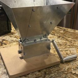 Monster Mill 2-Roller Grain Crusher with Steel Hopper and Base MM2 Brew Beer