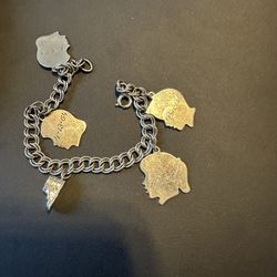 Sterling Silver Charm Bracelet 