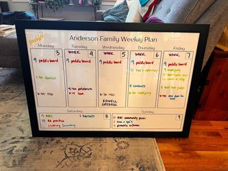 24x36” frame / family calendar