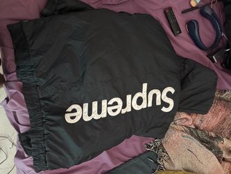Supreme 2 tone hooded sideline jacket