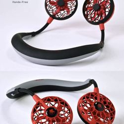 SPICE OF LIFE W Fan ver.2.0 Evangelion Nerv portable Neck Fan Black 