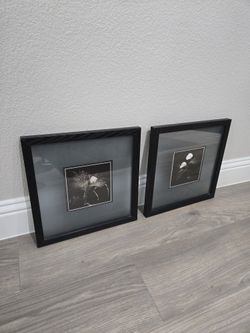 Set of Two Framed Black and White Photos