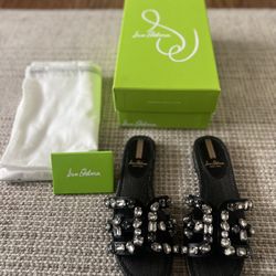 NEW Sam Edelman Black Ezel Slide Sandal (Size: 6.5)!!
