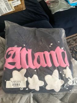 Sp5der Atlanta Hoodie Navy Blue Size M