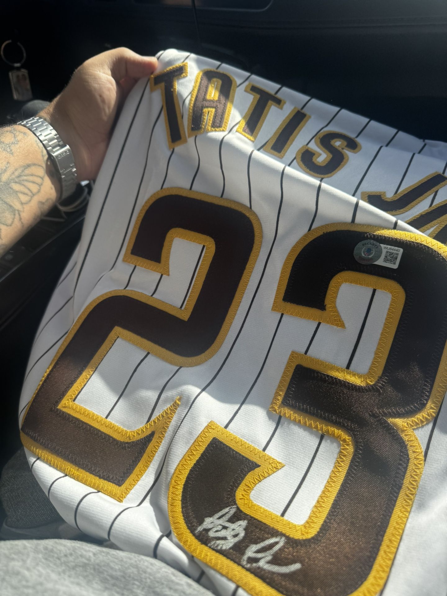 tatis jr hand signed jersey certificated