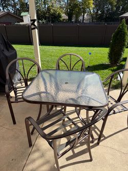 Outdoor Patio Table and Chair Set