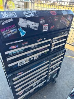 Craftsman tool box with tools