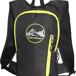 Hydration Backpack With 2L PBA Free Bladder, Hydration Travel Hike Hiking Bag, Large Small Compartments, Adjustable Straps, Sweat Proof