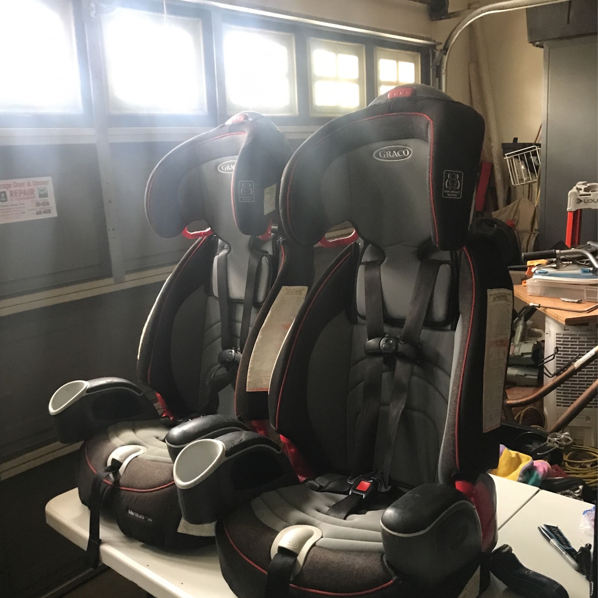 2 Graco Nautilus 65 3-1 Car Seats