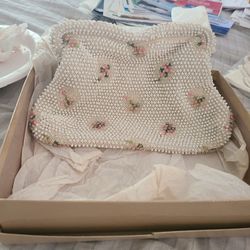 ladies beddied hand bag clutch 