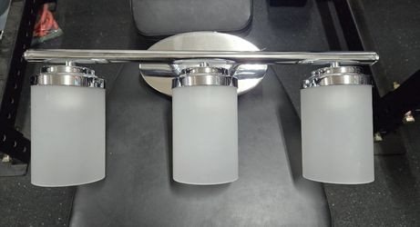 Sconce Light 3 Globe Chrome Vanity Fixture