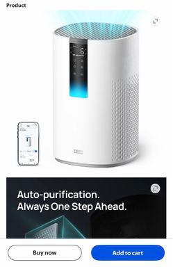 Dreo HEPA Air Purifier for Large Room up to 1600 Sq.ft/2H, Smart Purificador for Allergies and Asthma, Remove 99.97% Pet Hair, 5-Stage Filter with PM2