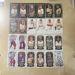 24 Allen & Ginter Mini Baseball Cards