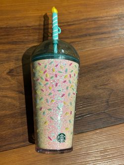 Starbucks Birthday Cold Cup Tumbler with Straw
