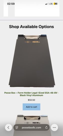Posse Box - Form Holder Legal-Sized