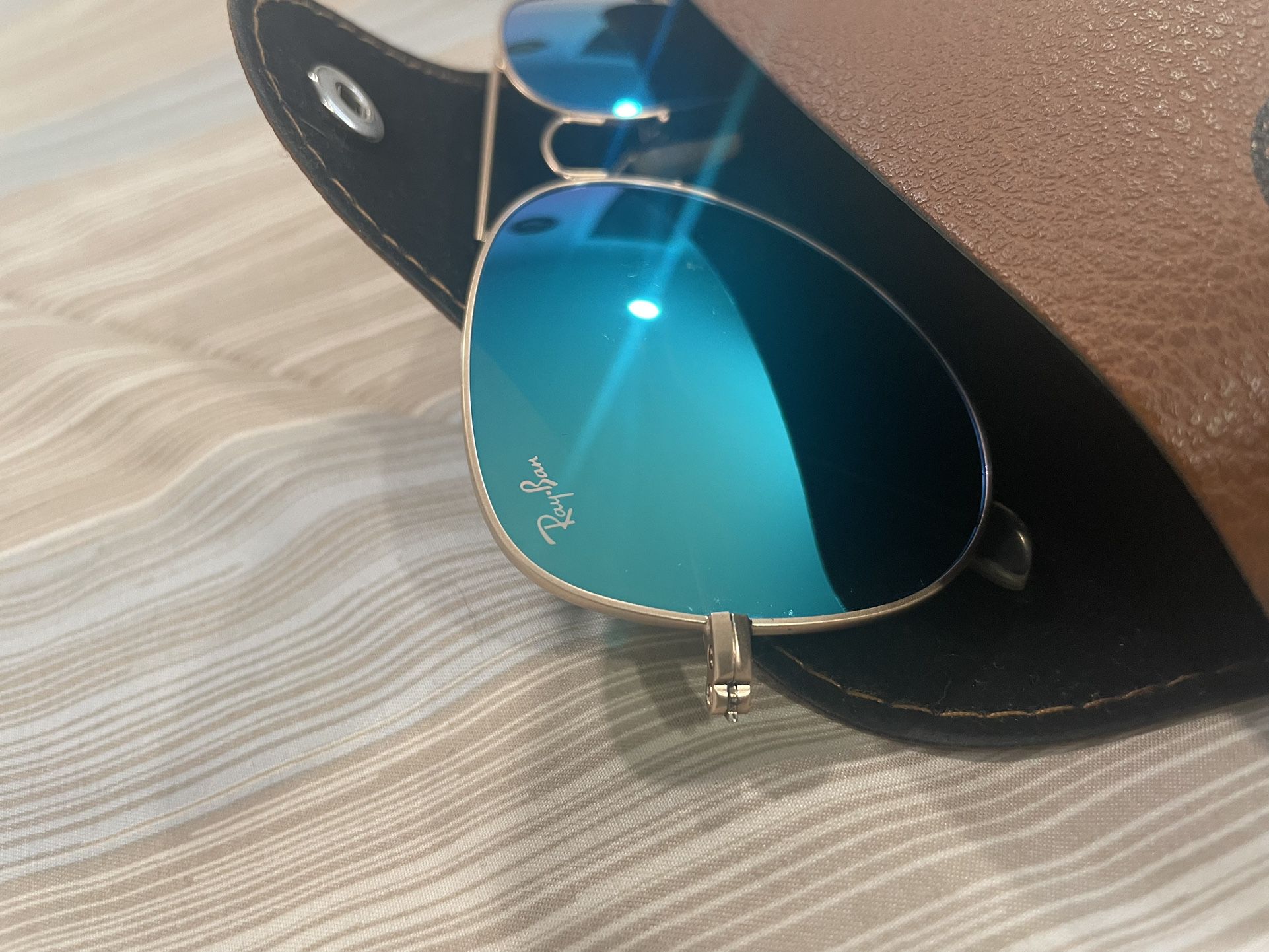 Ray Bands Aviator 100% Uv Protection Sunglasses Blue Lens