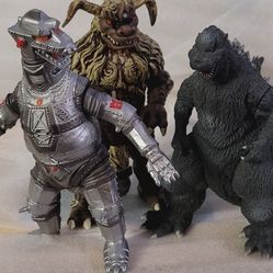 6" Godzilla Vs Mechagodzilla Figures 