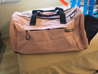 Woman's pink gym bag