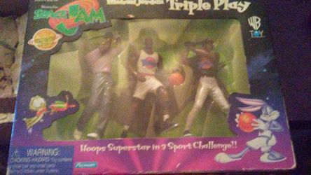WB Toy Space Jam Michael Jordan Triple Play Collectible
