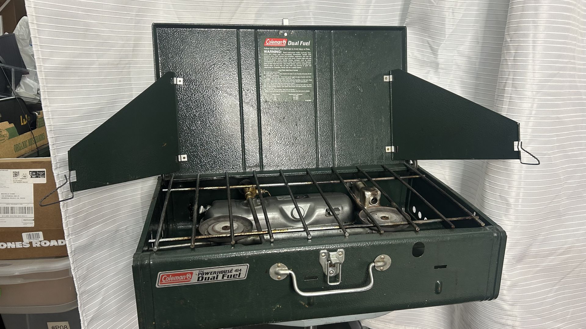 Coleman stove dual fuel unleaded gas 414 $200 msrp