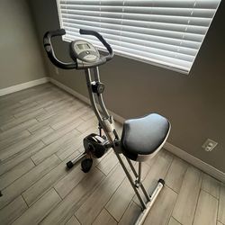 Exerpeutic Folding Exercise Bike, 8 Levels of Resistance Stationary Bike