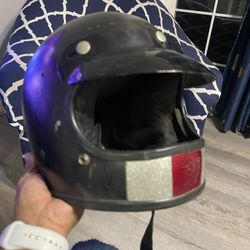 Old Motorcycle Helmet. Late 60,s Or Early 70’s