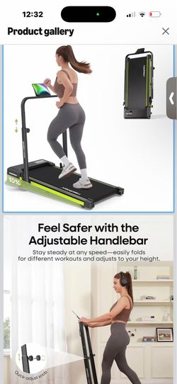 BRAND NEW！Walking Pad Treadmill with 10% Incline,3.0HP Foldable Treadmill for Home with Handle Bar