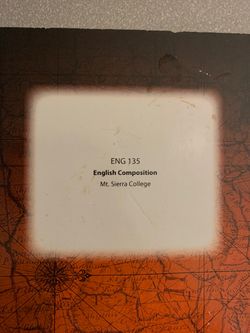 ENG 135 English Composition book