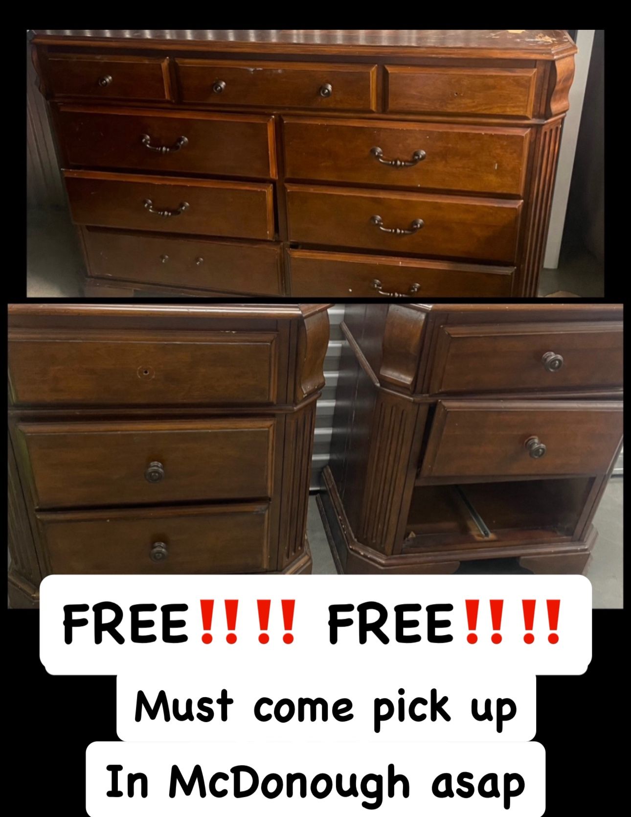 FREE dresser and nightstand