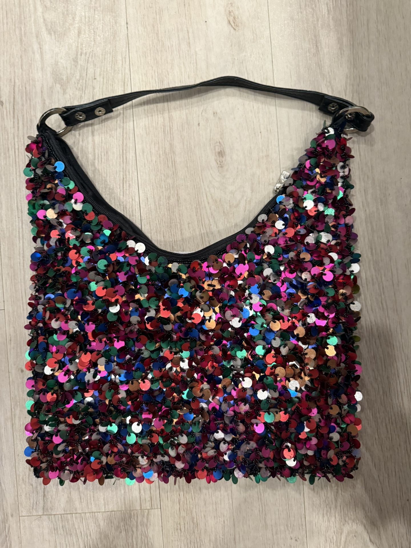 Y2K Sequins Beaded Shoulder Bag