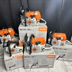 STIHL CHAINSAWS/ TRIMMING EQUIPMENT
