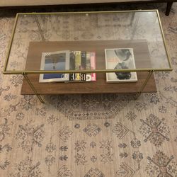 Gold Glass -  COFFEE TABLE 