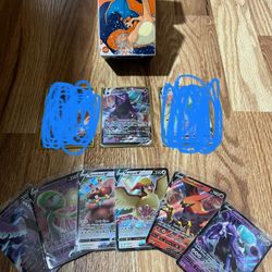Pokemon Cards Including Box and a Whole Pack of Card Sleeves