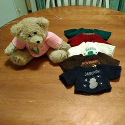 Calendar Bear 12 Different Sweaters 