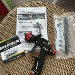 BLACK WIDOW BY SPECTRUM Professional HTE Gravity-Feed Air Spray Gun with Rear Fan Control