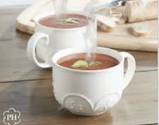 Princess Marbella 24oz Soup Mugs - Set of 2 - New