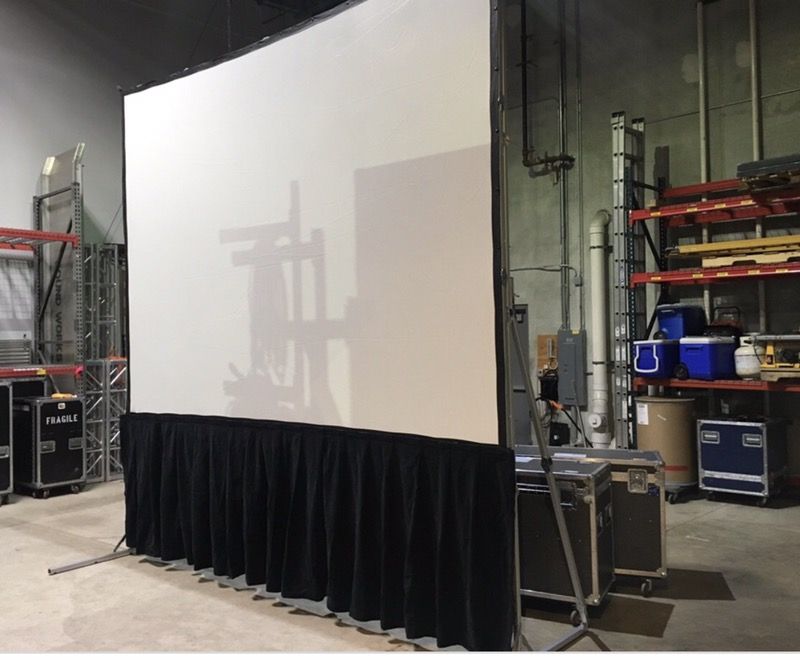 9x12 da-lite fastfold projector screen