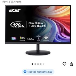Brand New Acer Monitor Full HD 23.8’’