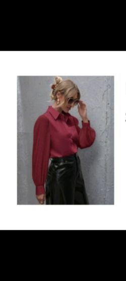 Red Button Down Shirt 