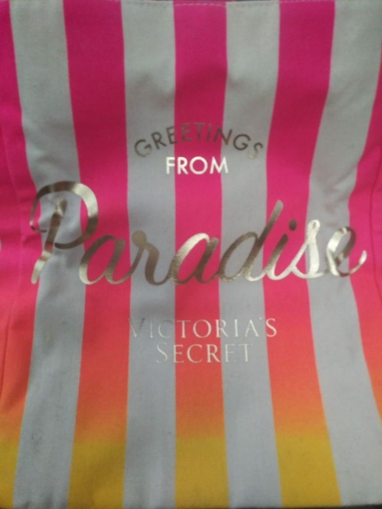 New Victoria Secret Paradise Canvas Tote