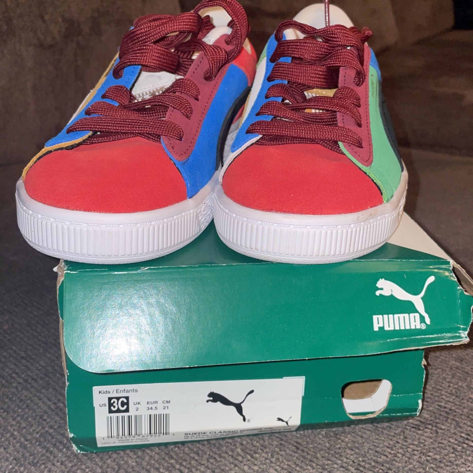 Kids Size 3c Suede Classic Iconix Puma
