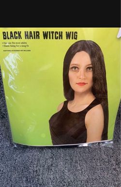Halloween Black Hair Witch Wig